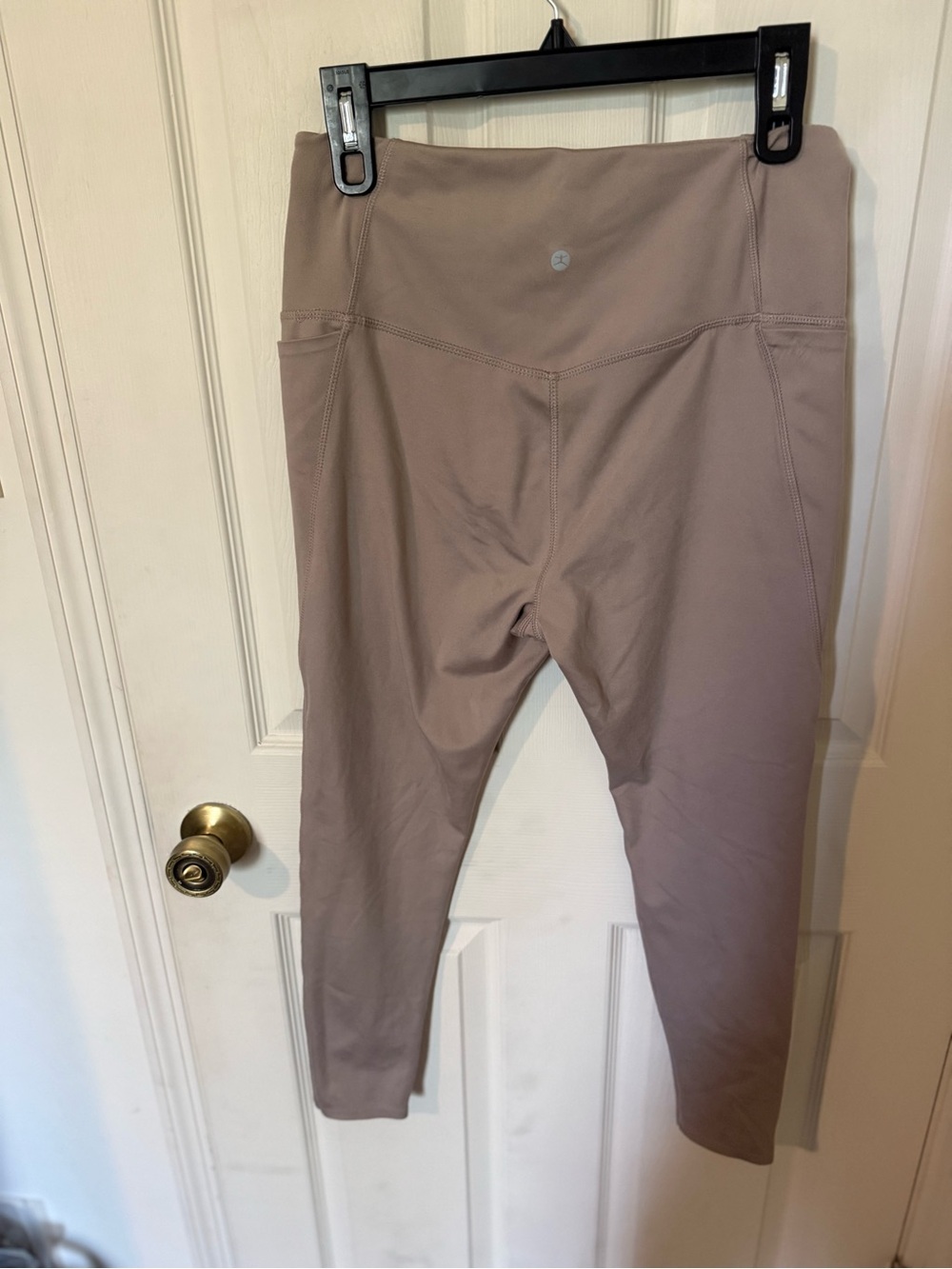 Danskin Taupe High-Waist Leggings - Picture 4 of 4